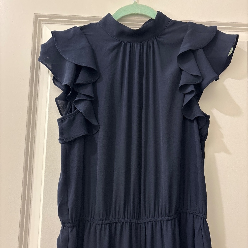 Express Navy Sleeveless Wide Leg Jumper